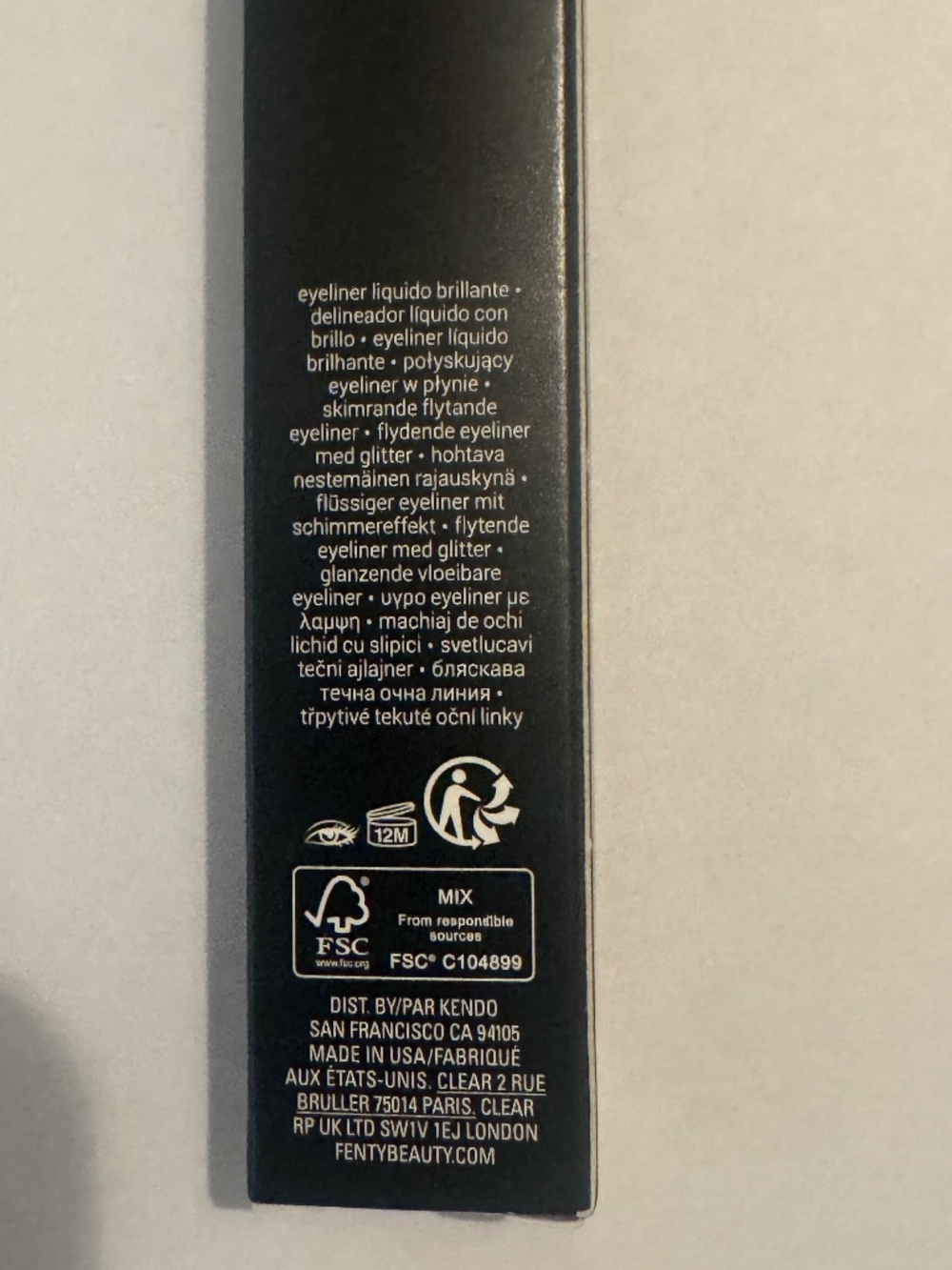 FENTY BEAUTY Glitty Lid Shimmer Liquid Eyeliner in Shade "Chrome at Me" - Picture 3 of 3